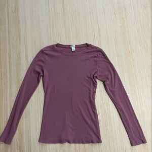 Dark pink medium bozzolo long sleeve tee